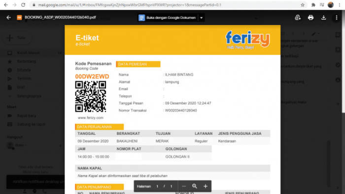 Cara Pesan Tiket Kapal Ferry Lewat Aplikasi