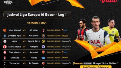 Jadwal Babak 16 Besar Liga Europa