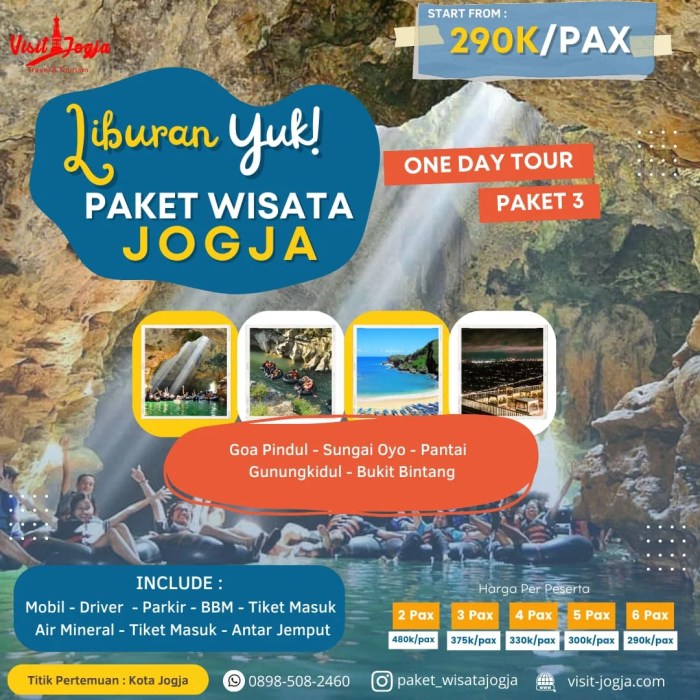 Paket Wisata Jogja 1 Hari Paket 3 ~ Wisata Jogja 1 Hari Murah Paket Wisata Sehari Penuh di Yogyakarta
