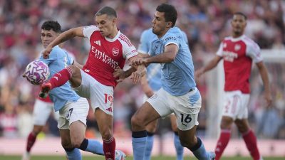 Hasil Liga Inggris Arsenal vs Manchester City Gabriel Martinelli Selamatkan Arsenal