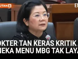 Kritik Ahli Gizi Dokter Tan di DPR tentang Menu MBG yang Tak Layak