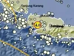 Gempa Magnitudo 4.0 Guncang Sukabumi, Getarannya Terasa Hingga Bogor