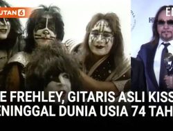 Gitaris Band Legendaris KISS Ace Frehley Meninggal Dunia di Usia 74 Tahun