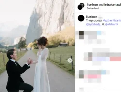 Pesona Syifa Hadju Dalam Gaun Saat Dilamar El Rumi di Swiss