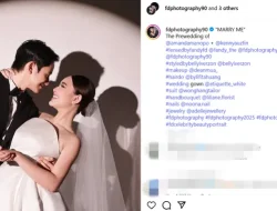 Gaya Elegan di Foto Prewedding Amanda dan Kenny Austin