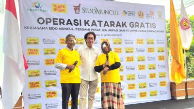 Katarak Gratis 150 Mata di RS Unpad Kontribusi Sido Muncul untuk Kesehatan Masyarakat