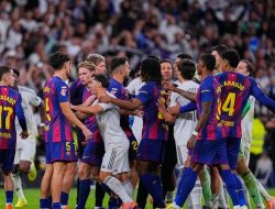 Daftar Pemain Kena Kartu di Laga El Clasico: 2 Merah, 8 Kuning