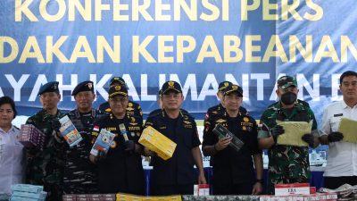 Bea Cukai Kalimantan Barat Lakukan 437 Penindakan dengan Total Nilai Tindakan