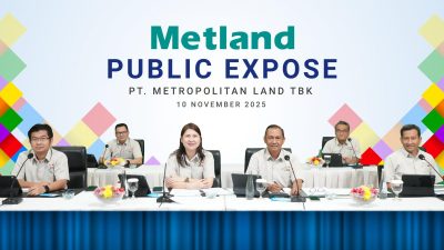 Kinerja Metland 2025 Tumbuh Stabil, Penjualan Pemasaran Capai Rp1,3 Triliun hingga Kuartal III
