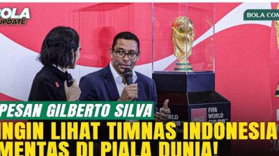 Trofi Piala Dunia Kirim Harapan untuk Timnas Indonesia dari Gilberto Silva