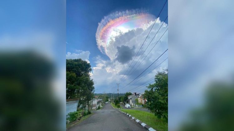 Penjelasan tentang Munculnya Awan Pelangi di Langit Jonggol menurut BMKG