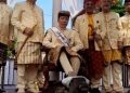 Momen Penerimaan Gelar Baginda Pemuka Bangsa oleh Jokowi di Lampung