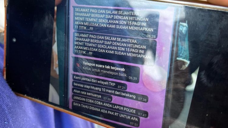 Pengirim Ancaman Bom Ditangkap Dekat Sekolah