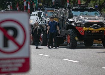 Rantis Brimob Siaga di Polda Metro Jaya