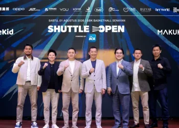 Reuni Taufik Hidayat dan Lin Dan di GBK, Pertandingan Ganda