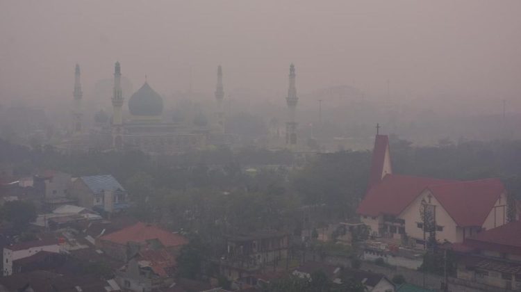 Pekanbaru Terkena Asap, Kualitas Udara Sangat Berbahaya