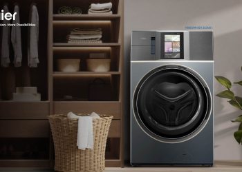 Washer Dryer 24 Kg dengan Teknologi AI dari Haier L+