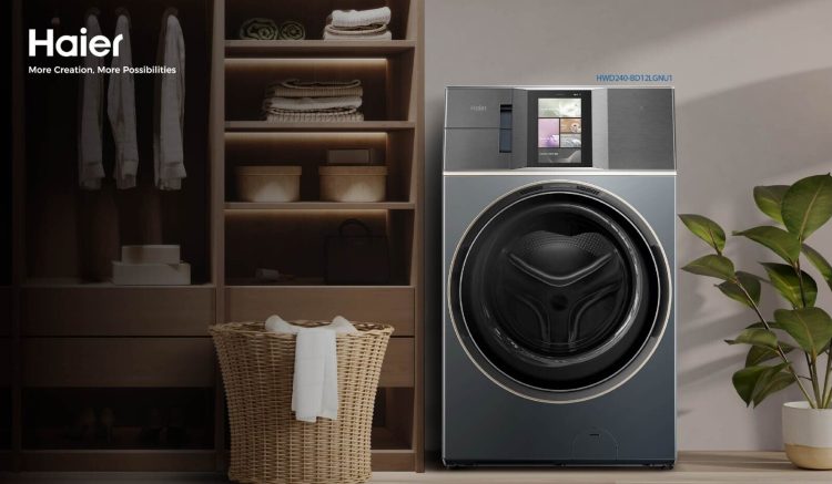 Washer Dryer 24 Kg dengan Teknologi AI dari Haier L+