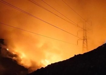 Sutet di Lokasi TPA Putri Cempo Solo Terbakar