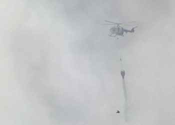 Kebakaran di TPA Galuga Bogor, Helikopter Lakukan Water Bombing