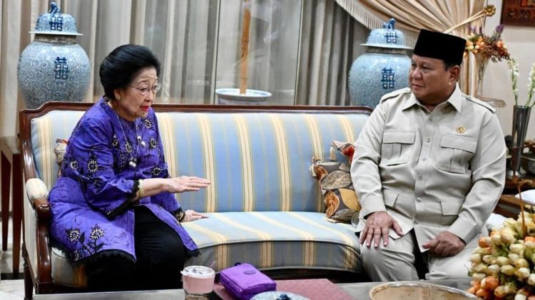 Prabowo Bertemu Megawati Untuk Mengungkapkan Duka Atas Wafatnya Guruh Soekarnoputra