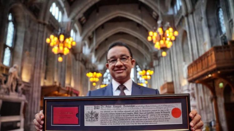 Anies Baswedan Dapat Penghargaan Kebebasan Kota London