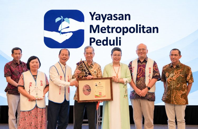 Filantropi Pendiri Metland Nanda Widya Menerima Penghargaan di Taiwan