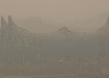 IKN Terkena Dampak Karhutla, Istana Garuda Tertutup Kabut Asap